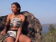 lighting it up, smoking it up in the woods 13/16