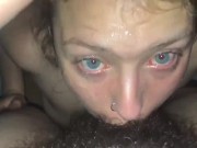 Gettting my throat destroyed by daddy’s hard cock 1/16