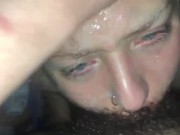 Gettting my throat destroyed by daddy’s hard cock 10/16