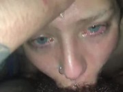 Gettting my throat destroyed by daddy’s hard cock 11/16
