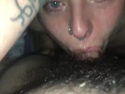 Gettting my throat destroyed by daddy’s hard cock 12/16