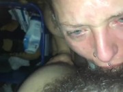 Gettting my throat destroyed by daddy’s hard cock 5/16