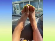 ZolaFoxxx plays with Toes outside medicinal clinic 13/16