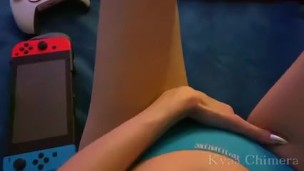 Gamer Girl Cums on the Couch - teaser/preview 