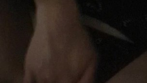 Masturbating