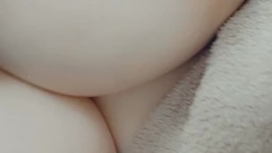 Playing with my big tits!
