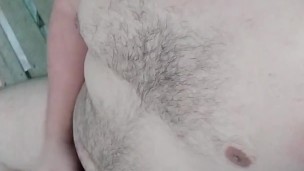 Cuarentena caliente sacando leche de mi verga gruesa