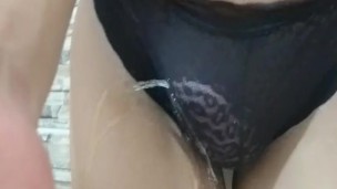 Hello i got take out my implant boobs, but enjoy my compilation piss video