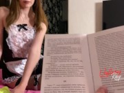 Вызвал сексуальную служанку и она отполировала мой член 4/16