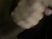 She spit it out sucked it back up and swallowed Best sloppy blow job  ever  13/16