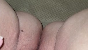 Wet BBW rubs her cheating married pussy