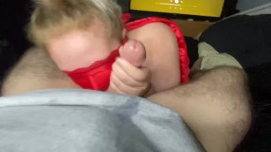 Girlfriend giving sloppy toppy