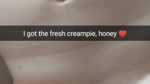 My wife send me this after bareback with her lover! BTW she is fertile as fuck!