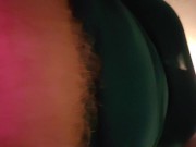 Cell phone POV riding my new dildo