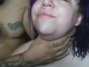 Taking daddy's piss from the cup & deep-throating (regurgitation involved) 13/16