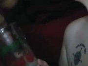 Taking daddy's piss from the cup & deep-throating (regurgitation involved) 2/16