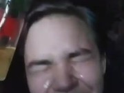 Taking daddy's piss from the cup & deep-throating (regurgitation involved) 4/16