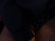 Moaning and cumming twice in a parking lot- full video on my OF, modelhub and Pornhub premium 