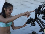 Bikini Babe finds Harley Davidson and uses it to get off with a REVGASM© (Smartphone Version)540 4/16