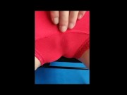 Multiple orgasms through sexy red panties & snail trail - I CUMMED SO HARD 2/16