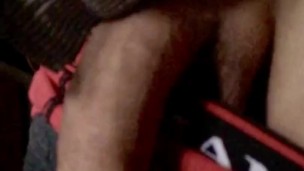 Playing with my huge softie dick in red undies