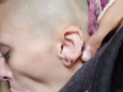 Woke up with my Dick in this Lesbian's Mouth & She Wont let me pull out  Morning Deepthroat Cumshot 15/16