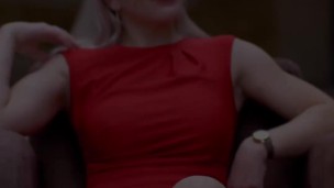 Sayonora in red playing with herself