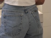 [Voyeur Cam] Germaphobe GF scrubs my bathroom during Covid 19 2/16