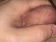 Playing with my big dick and big balls and emptying them with a huge cumshot