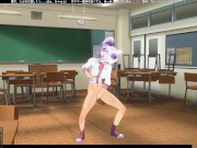 3D HENTAI Schoolgirl in pink turned me on with dirty talk and allowed me to cum in pussy 4/16