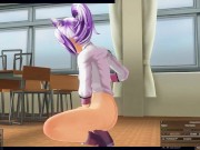 3D HENTAI Schoolgirl in pink turned me on with dirty talk and allowed me to cum in pussy 5/16
