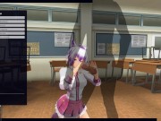 3D HENTAI Schoolgirl in pink turned me on with dirty talk and allowed me to cum in pussy 8/16