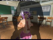 3D HENTAI Schoolgirl in pink turned me on with dirty talk and allowed me to cum in pussy 9/16