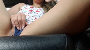 Twitchy Pussy - butt plug + edging in car