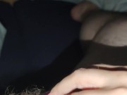 Girlfriend is scratching my dick with her hot long nails 1/16