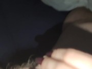 Girlfriend is scratching my dick with her hot long nails 14/16