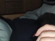 Girlfriend is scratching my dick with her hot long nails 2/16