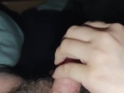 Girlfriend is scratching my dick with her hot long nails 5/16