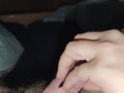 Girlfriend is scratching my dick with her hot long nails 8/16