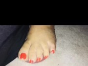 Asian wife practices ball stomping self defense training  6/16