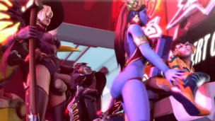 Overwatch futanari party