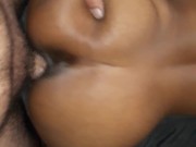 Slutty ghetto black bitch taking daddies white dick 12/16