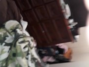 Slutty ghetto black bitch taking daddies white dick 7/16