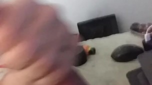 Showing precum going to waste teasing friend