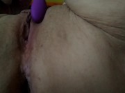 Strong pussy and asshole contractions. Intense juice dripping orgasm. Slow masturbation. 10/16