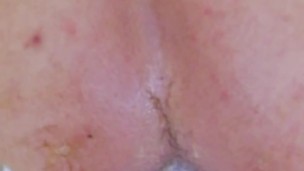 Anal Balls and messy cream enema 