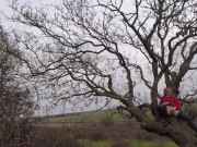 Flashing My Pussy Up In A Tree