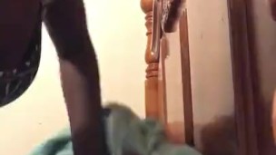 Dripping wet sloppy head on dildo 