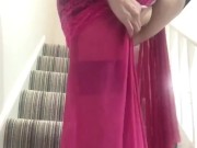 Annabel’s pink lace sheer negligee  5/16