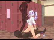 3D HENTAI Friends looked into my locker room and fucked hard (PART 2) 7/16